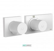 Термостат для душа Tres Block System colors с затвором 2 потребителя белый матовый 20735299BM