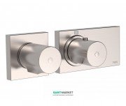 Термостат для душа Tres Block System colors с затвором 2 потребителя сталь 20735299AC