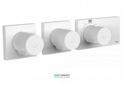Термостат для душа Tres Block System colors с затвором 3 потребителя белый матовый 20735399BM