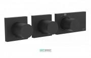 Термостат для душа Tres Block System colors с затвором 4 потребителя черный матовый 20735499NM