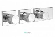 Термостат для душу Tres Block System з затвором 3 споживача хром 20735399