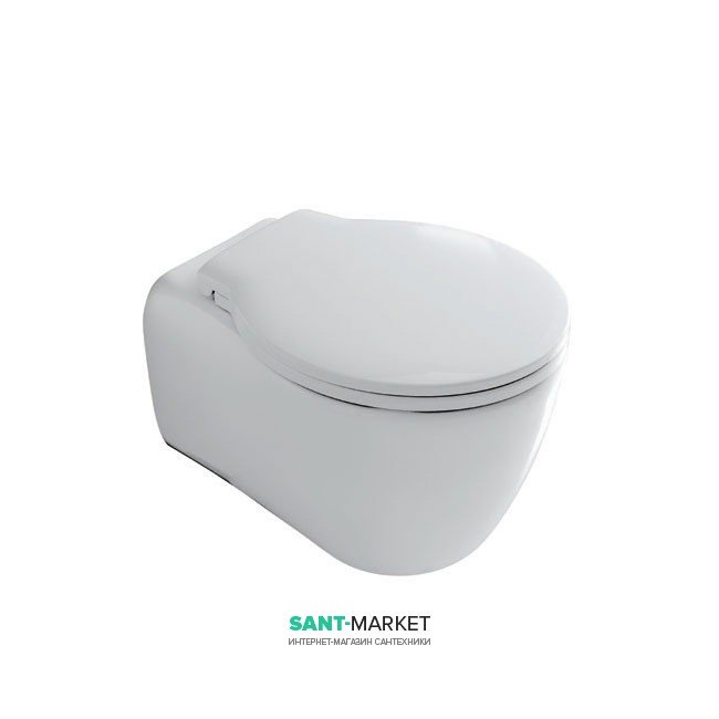 Унитаз Galassia Ergo подвесной без бачка без сиденья белый 7109