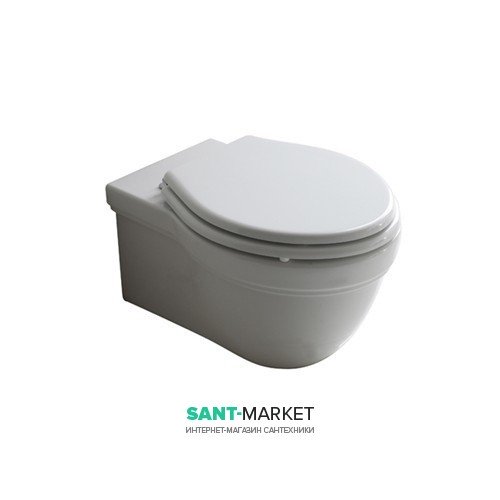 Унітаз Galassia Ethos підвісний без бачка без сидіння білий 8439