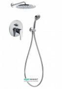 Душевая система Tres Eco-tres с верхним и ручным душем хром 07099002
