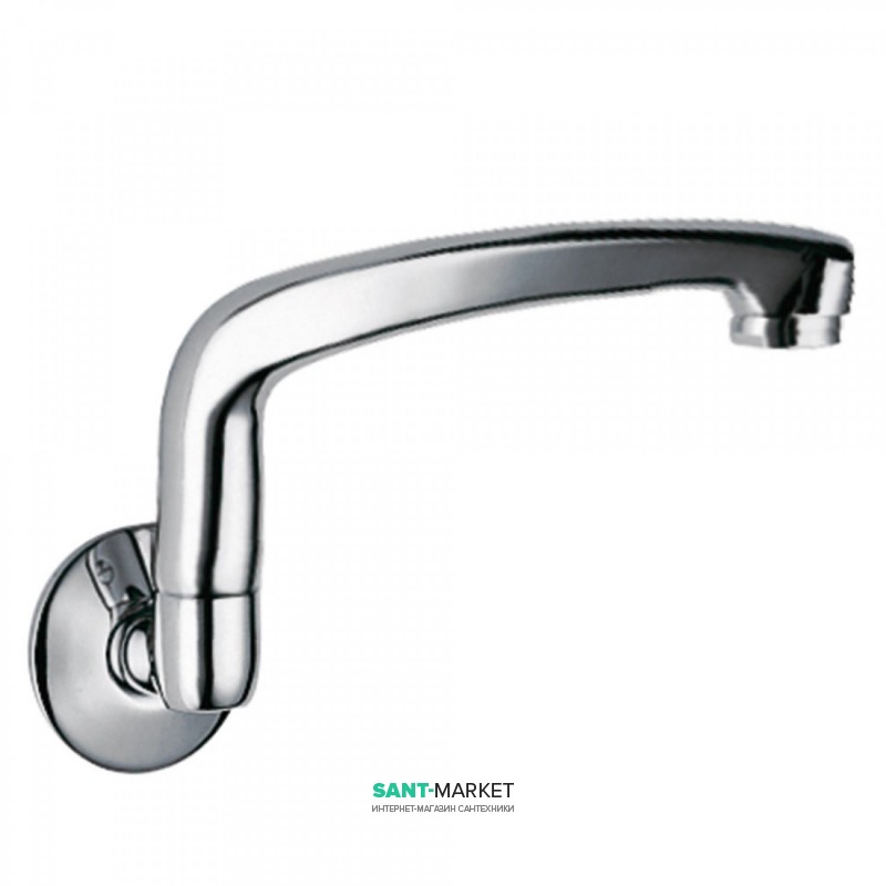 Излив для ванны Tres настенный литой вращающийся хром 134301