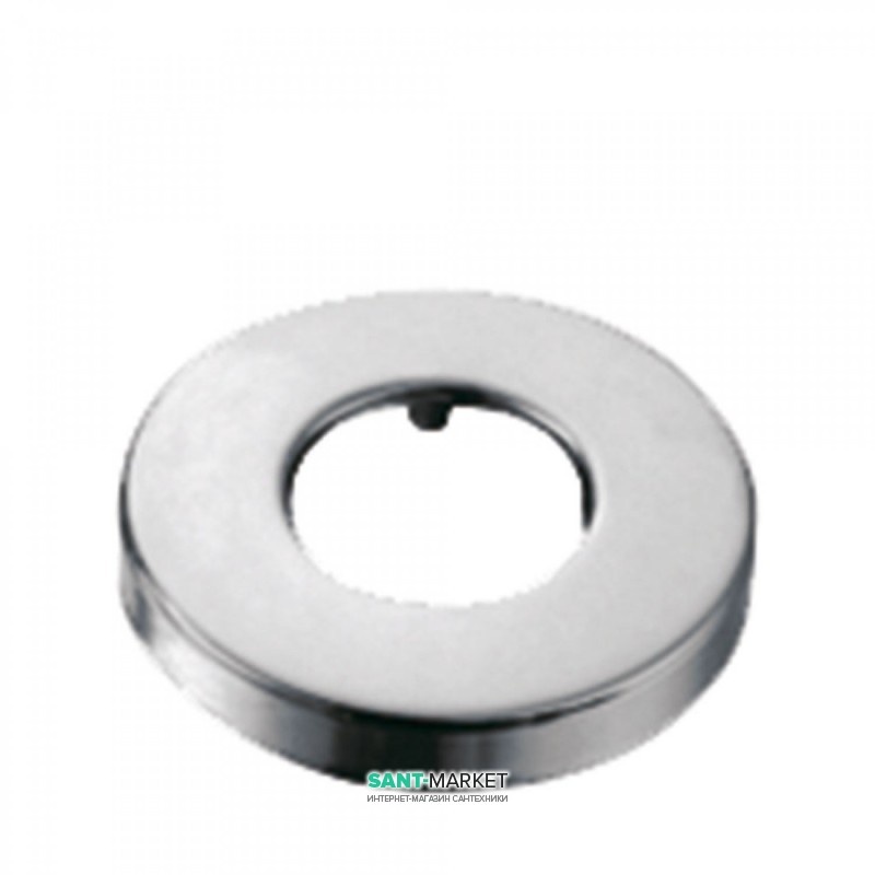 Розетка Tres металлическая круглая Ø 80 мм хром 913474420