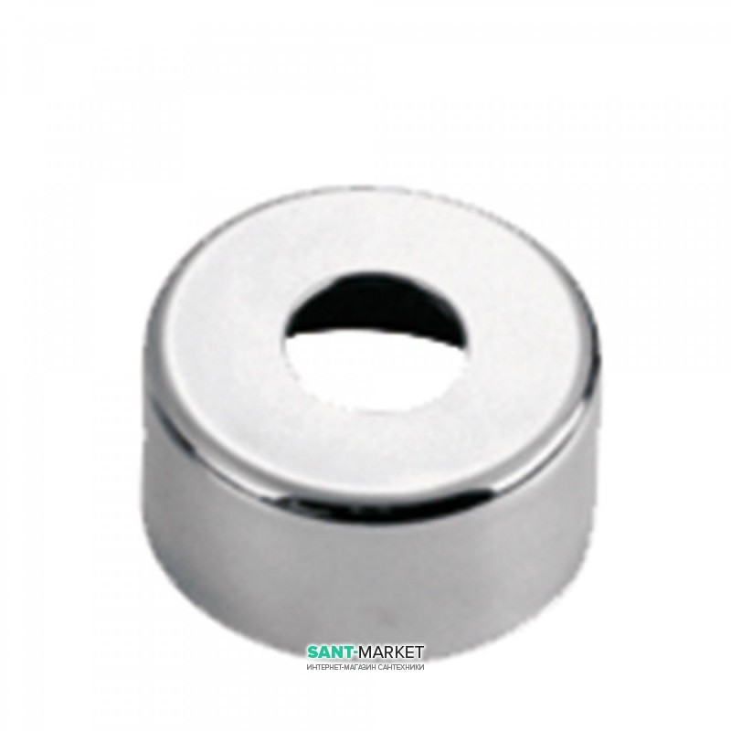 Розетка Tres металлическая круглая Ø 88 мм хром 913474430