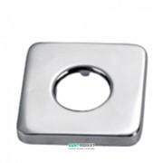 Розетка Tres металлическая квадратная 65х65 мм хром 913474410