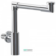 Сифон для раковины Tres видимый коленчатый телескопический хром 16110362