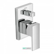 Змішувач для душу одноважільний Tres Cuadro Tres вбудований на 2 споживача хром 106180