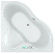 Ванна акрилова кутова PoolSpa колекція Persja 140×140 з ніжками білий PWSE310ZN000000