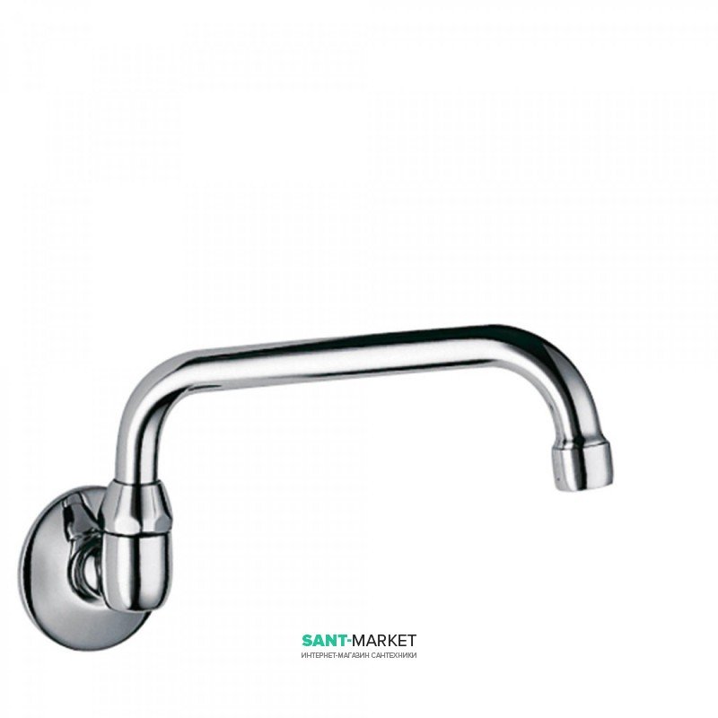 Излив для ванны Tres настенный литой вращающийся хром 134302