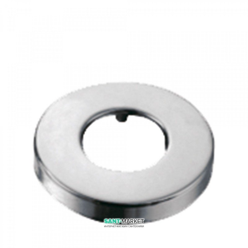 Розетка Tres металлическая круглая Ø 80 мм хром 913474420