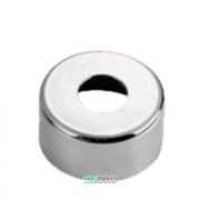 Розетка Tres металлическая круглая Ø 88 мм хром 913474430