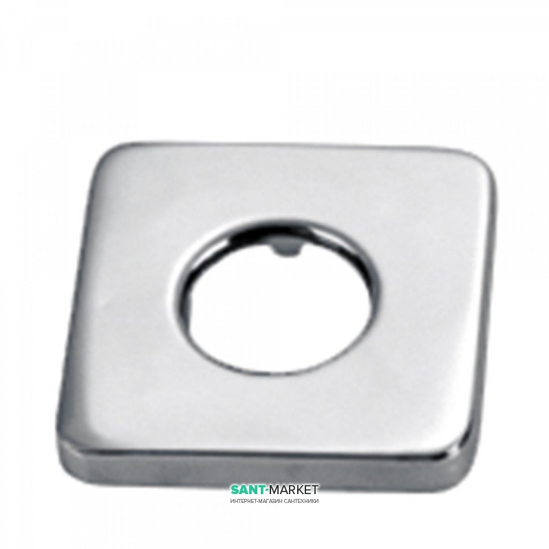 Розетка Tres металева квадратна 65х65 мм хром 913474410