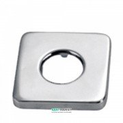 Розетка Tres металлическая квадратная 65х65 мм хром 913474410