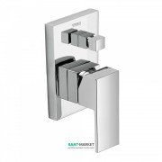 Смеситель для душа однорычажный Tres Cuadro Tres встраиваемый на 2 потребителя хром 106180