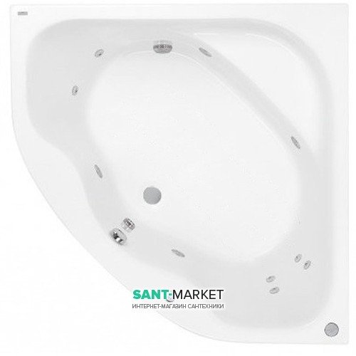 Ванна гидромассажная акриловая PoolSpa Klio Sym 140х140 система Economy 1 белый PHS3610SO1C0000