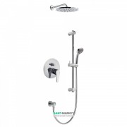 Душевая система скрытого монтажа Tres Eco-tres с верхним и ручным душем хром 17098002