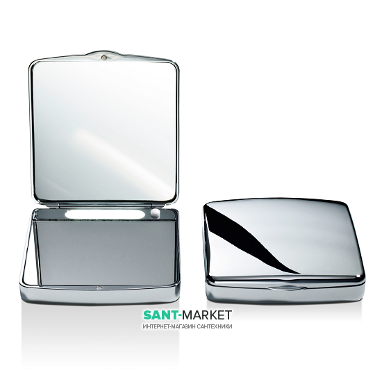 Косметическое зеркало Décor Walther TS 1 карманное с подсветкой хром 0118400