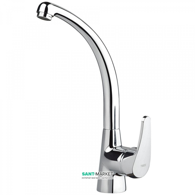 Змішувач для кухні Tres Eco-tres одноважільний хром 17044702