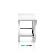 Табурет для ванной Décor Walther DW 68 белый/хром 0503604