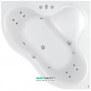 Ванна аэро- и гидромассажная акриловая PoolSpa Persja 150х150 система Smart 2 белый PHSH610ST2C0000