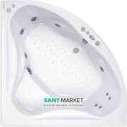 Ванна аэро- и гидромассажная акриловая PoolSpa Francja 150х150 система Smart 2 белый PHS3410ST2C0000