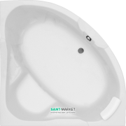 Ванна акриловая угловая PoolSpa коллекция Triangel 155х155 с рамой белый PWS4010ZS000000