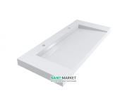 Раковина для ванной Miraggio Olmos 1200 подвесная с 2 отверстиями под смеситель белый глянцевый 0000224