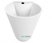 Раковина для ванної Miraggio Smart підвісна з отвором під змішувач білий глянсовий 0000240