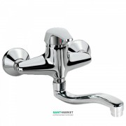 Змішувач для кухні Tres Eco-tres одноважільний настінний вилив 130 мм хром 07032003