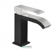 Змішувач для раковини Tres Cuadro colors одноважільний чорний/хром 00610101NE