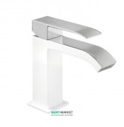 Смеситель для раковины Tres Cuadro colors однорычажный белый/хром 00610101BL