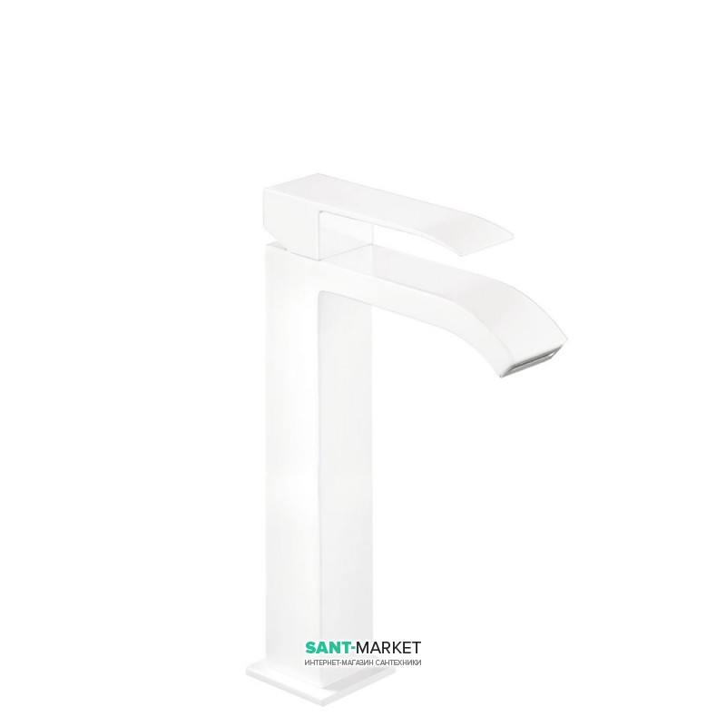 Смеситель для раковины Tres Cuadro colors однорычажный белый матовый 00661001BM