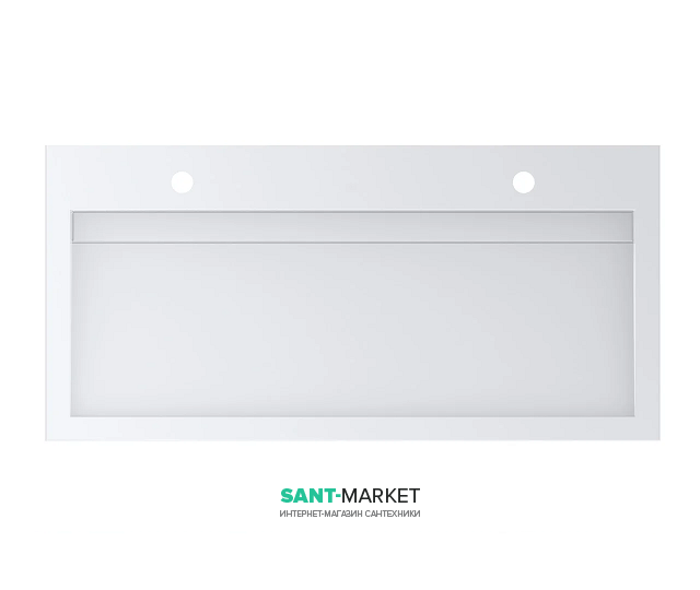 Раковина для ванної Miraggio Agness тисячу накладна з 2 отворами під змішувач білий глянсовий 0000149