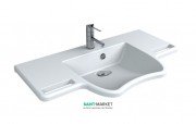 Раковина для ванної Miraggio Krakow підвісна з отвором під змішувач білий глянсовий 0000203