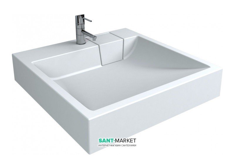 Раковина для ванной Tallin подвесная с отверстием под смеситель белый глянцевый 0000248