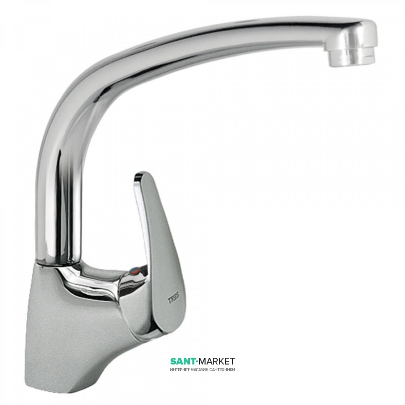Смеситель для кухни Tres Eco-tres однорычажный вертикальный хром 17044002