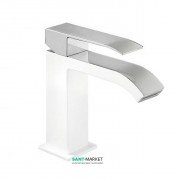 Смеситель для раковины Tres Cuadro colors однорычажный белый/хром 00610101BL