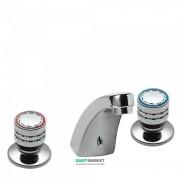 Смеситель для раковины Tres Ese-23 двухвентильный монтаж на 3 отверстия хром 123105