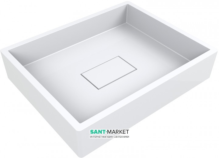 Раковина для ванной Miraggio Capri 500 накладная  белый глянцевый 0000160