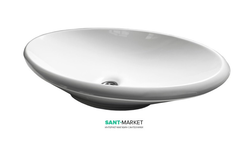 Раковина для ванной Miraggio Lex R накладная  белый глянцевый 0000205
