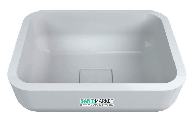 Раковина для ванной Miraggio Monaco 600 накладная белый глянцевый 0000218