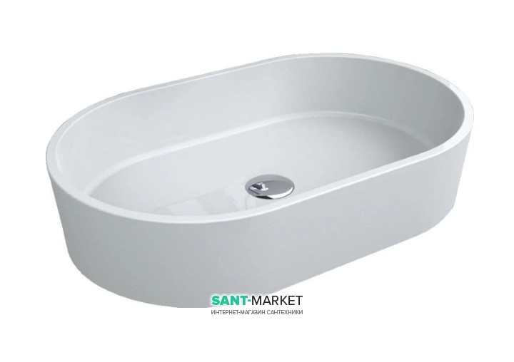 Раковина для ванной Miraggio Sorrento 550 накладная  белый глянцевый 0000244