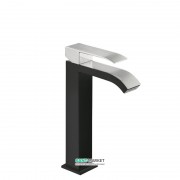 Змішувач для раковини Tres Cuadro colors одноважільний чорний/хром 00661001NE