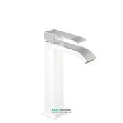 Смеситель для раковины Tres Cuadro colors однорычажный белый/хром 00661001BL