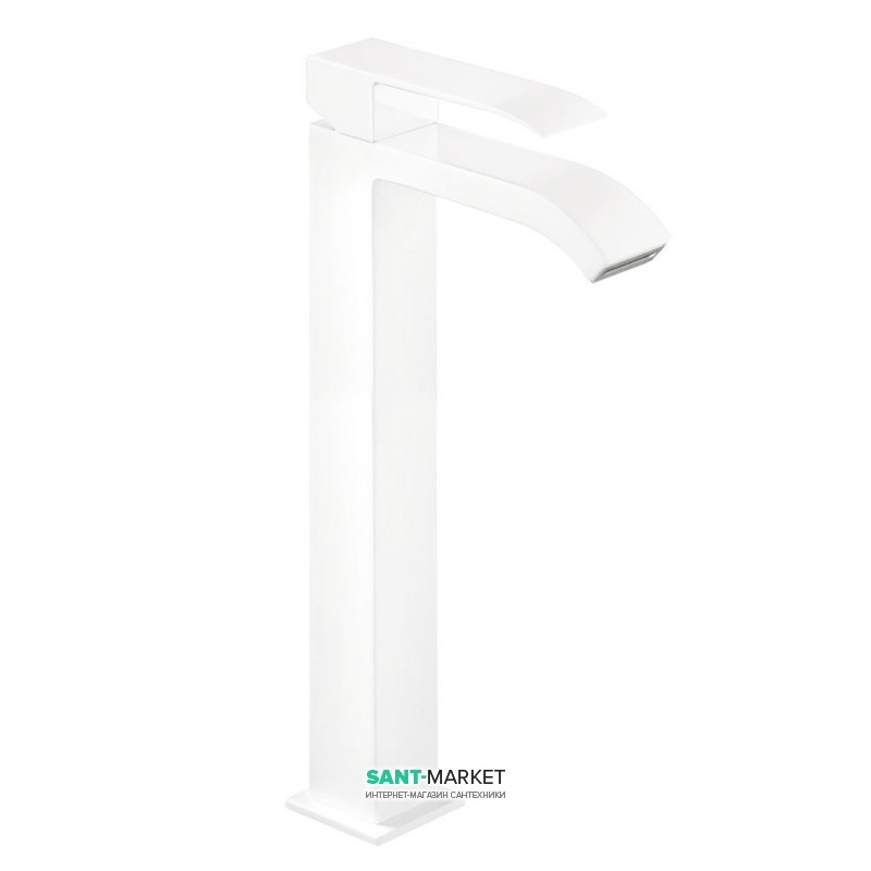 Змішувач для раковини Tres Cuadro colors одноважільний білий матовий 00681001BM