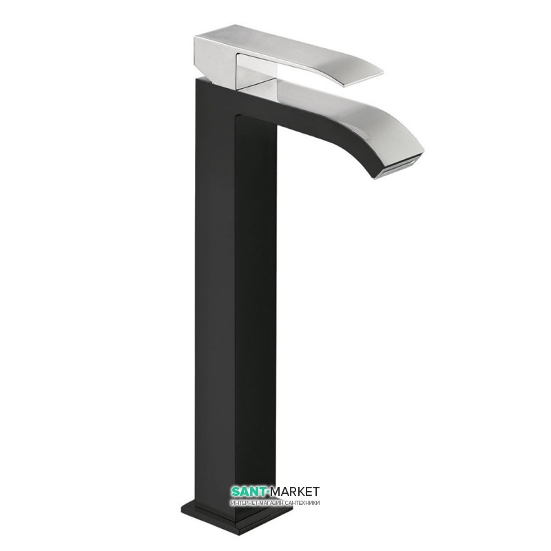 Змішувач для раковини Tres Cuadro colors одноважільний чорний/хром 00681001NE