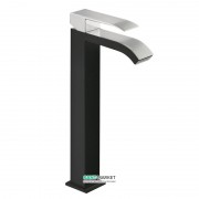 Змішувач для раковини Tres Cuadro colors одноважільний чорний/хром 00681001NE